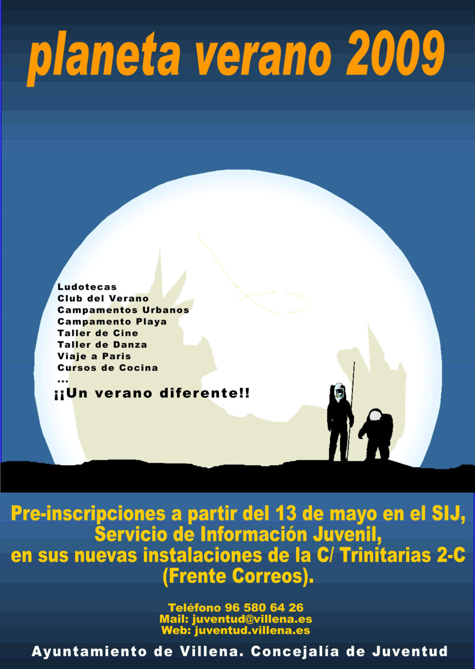 EL AYUNTAMIENTO DE VILLENA OFERTA 600 PARA NIÑOS EN LA CAMPAÑA DE VERANO