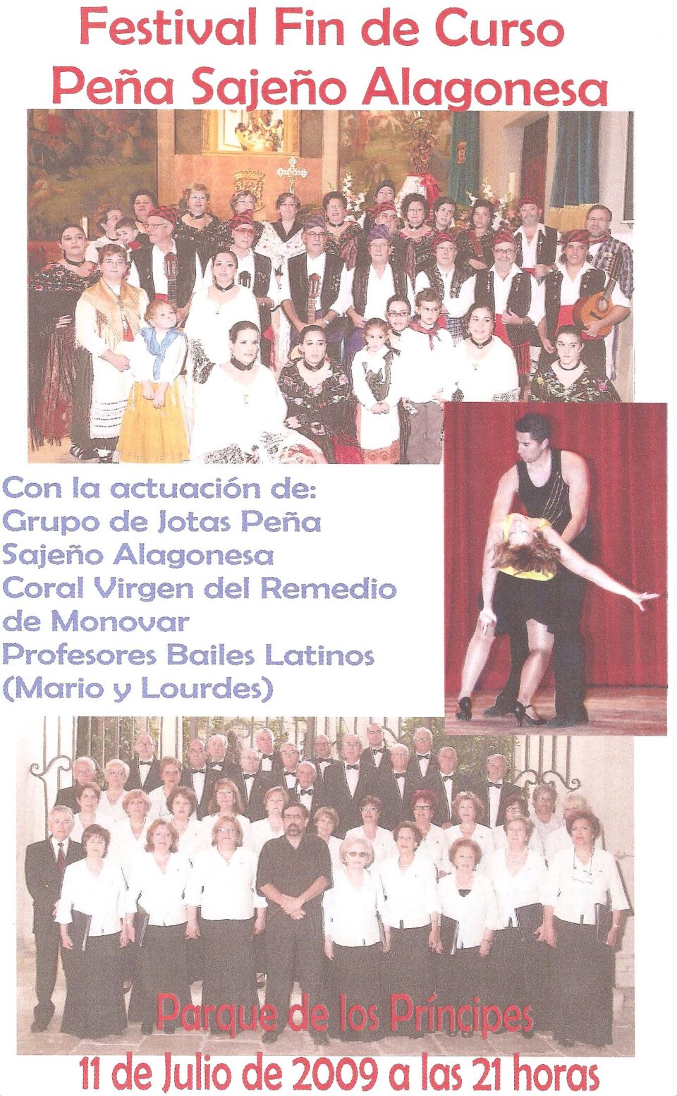 Jotas dela peña sajeño alagonesa