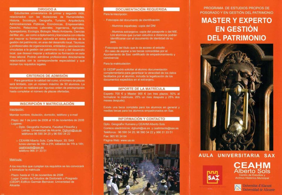 El Máster en Gestión del Patrimonio llega a su fin con la entrega de diplomas