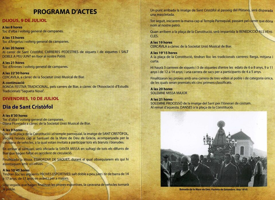 FESTIVIDAD DE SAN CRISTÓBAL