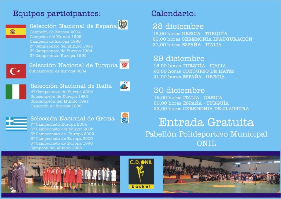 22 TORNEO INTERNACIONAL VILLA DE ONIL MEMORIAL JOSÉ ANTONIO MATAIX JUANOnil