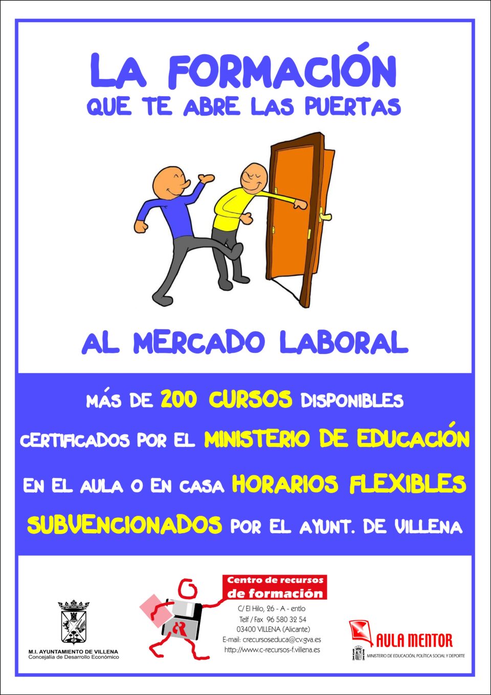 NUEVOS CURSOS DEL CENTRO DE RECURSOS DE FORMACIÓN