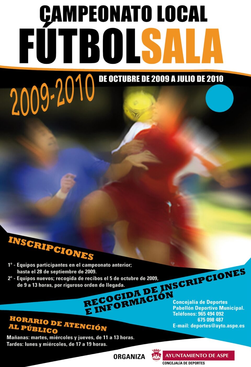 INICIO DE LAS ACTIVIDADES DEPORTIVAS. II JORNADAS DE OCIO NOCTURNO EN ASPE