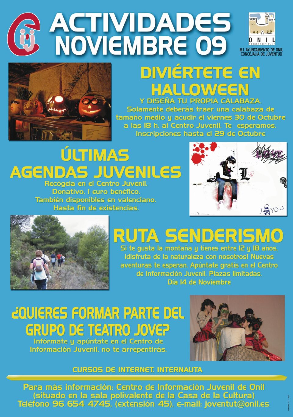 Actividades organizadas para el mes de Noviembre