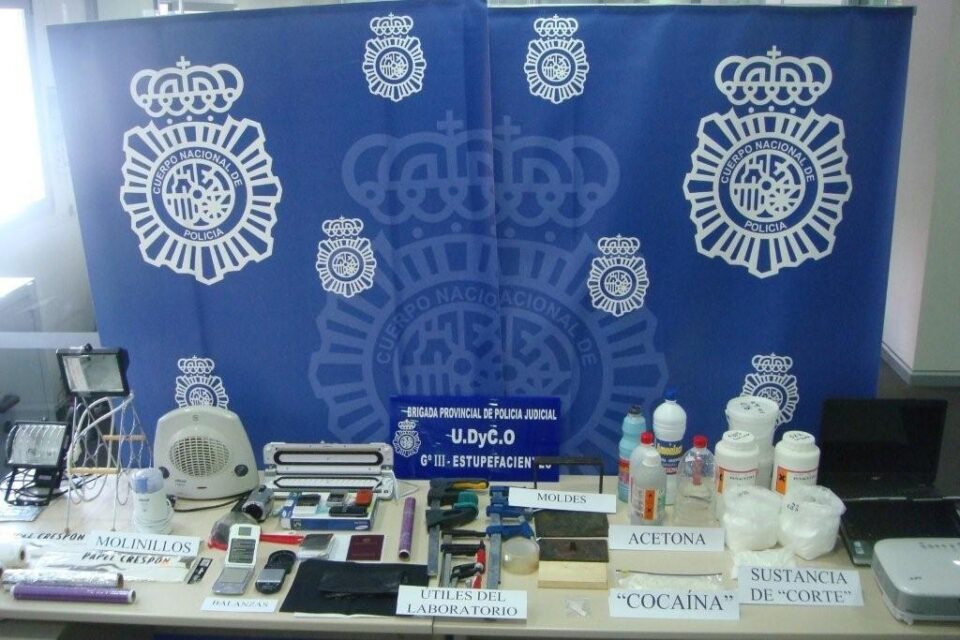 Desmantelan dos laboratorios artesanales de cocaína con veinte detenidos. Una de ellas estaba afincada en Villena