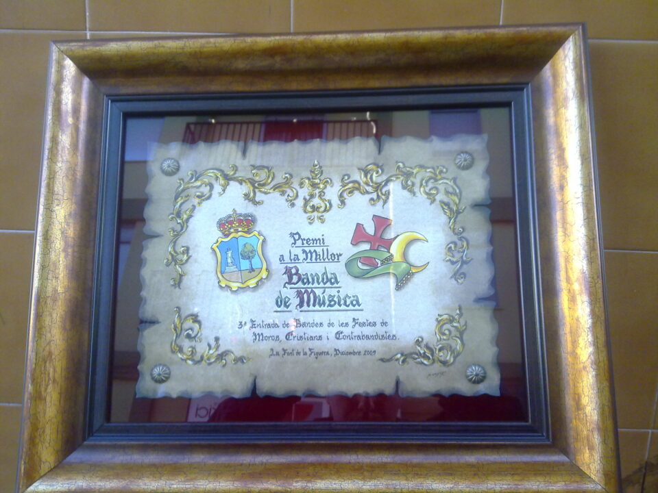 La Sociedad Musical Ruperto Chapí obtiene el premio a la mejor banda de música de las Fiestas de Moros y cristianos de Fuente la Higuera