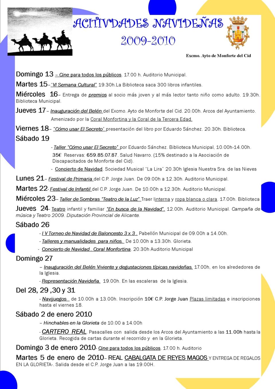 Programación navideña