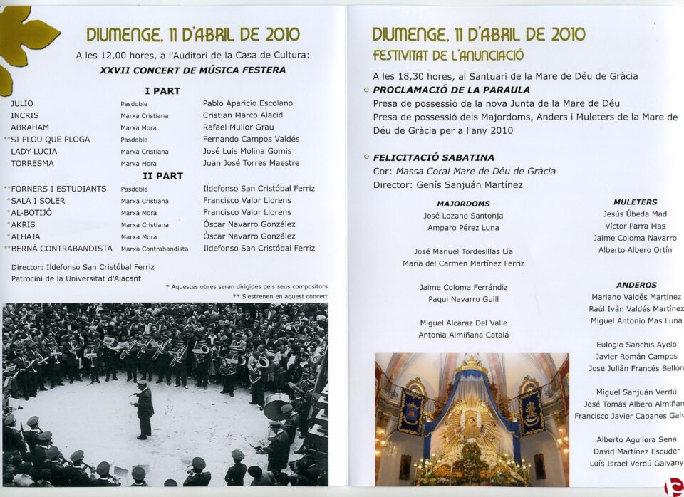 XXVII Concierto de Música Festera a cargo de la Sociedad Unión Musical de Biar