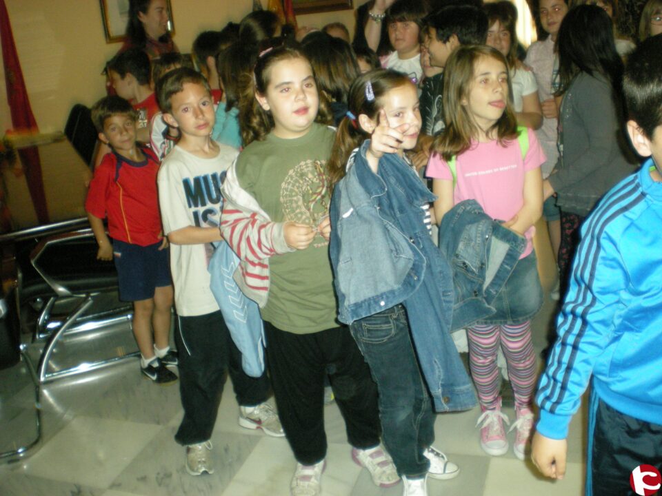 La alcaldesa ha recibido esta mañana a alumnos/as del colegio Padre Manjón