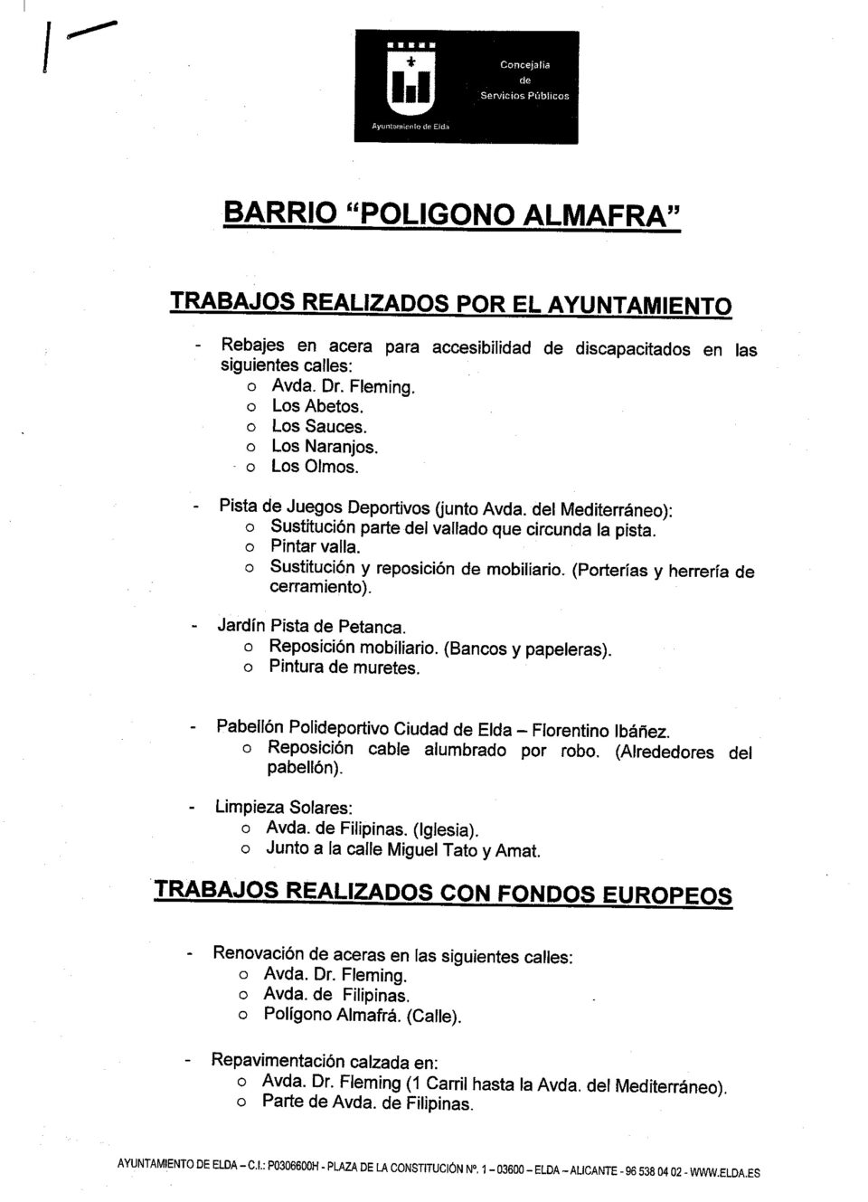 La alcaldesa se reune con la AAVV de La Almafrá