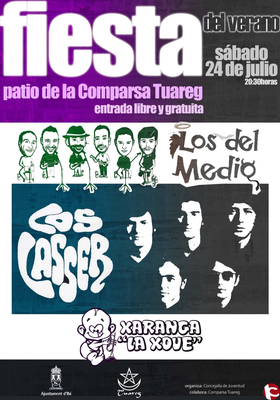 Juventud organiza la Fiesta del Verano en la Comparsa Tuareg