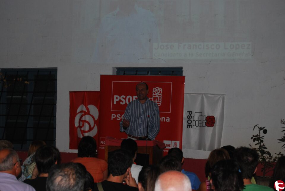 CRÓNICA DE LA PRESENTACIÓN DE LA CANDIDATURA DE JOSÉ FRANCISCO LÓPEZ