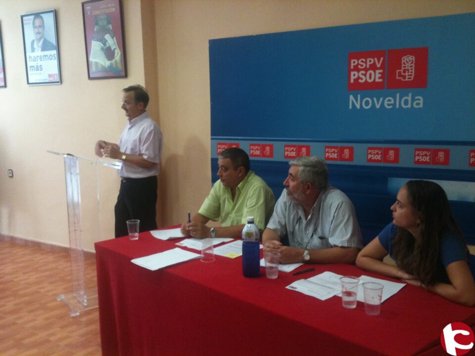La Asamblea del PSOE de Novelda aprueba la gestión de la Ejecutiva Local y del Grupo Municipal.