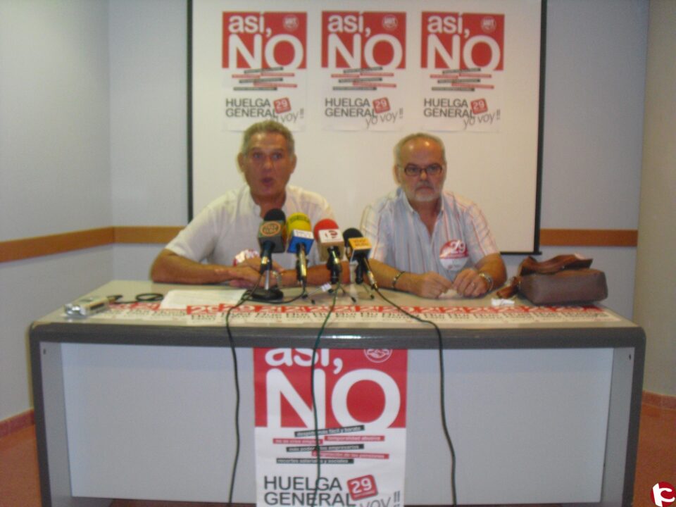 UGT ha celebrado esta mañana una asamblea general en el Centro Cívico para hablar de la convocatoria a la Huelga General del 29 de Septiembre