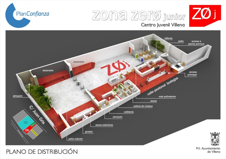 Angélica Such coloca la primera piedra del nuevo centro juvenil de Villena denominado Zona Zero Junior.