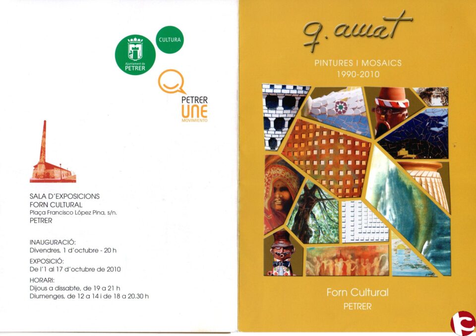 Quique Amat presenta "Pintures i Mosaics 1990-2010" en el Forn Cultural