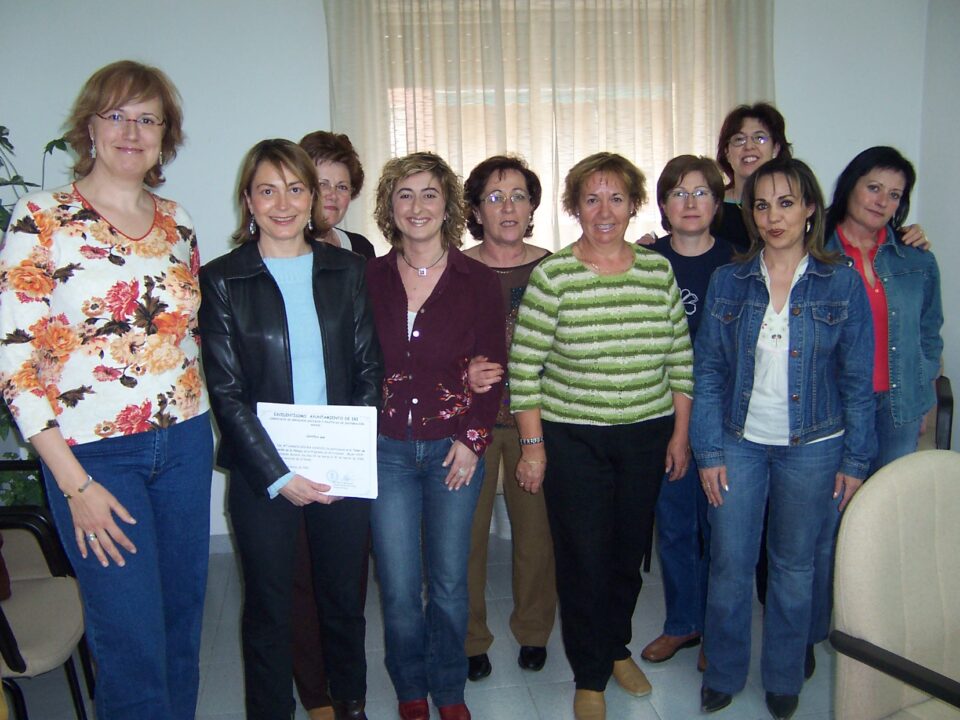 Entrega de diplomas del taller de comunicación
