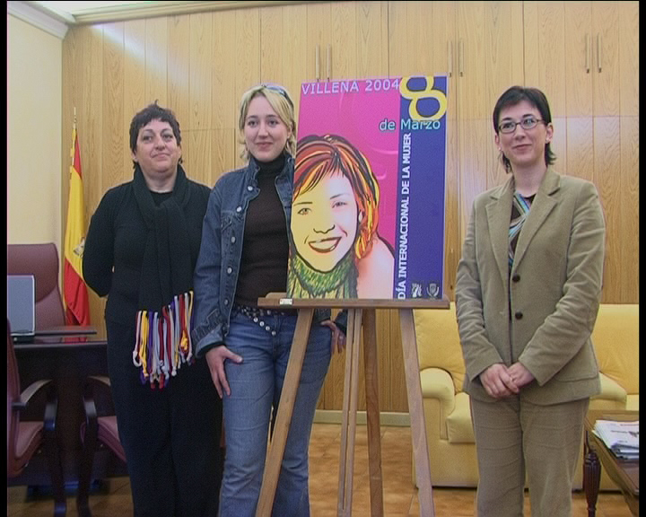 Vicenta Tortosa presenta la ganadora del Cartel 8 DE MARZO - Dia Intern. de la Mujer