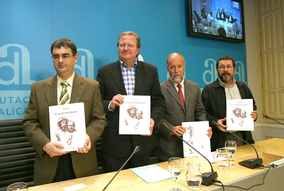 DIPUTACIÓN. LA DIPUTACIÓN PRESENTA LA RUTA DE DON QUIJOTE UNA OBRA DE AZORÍN EN LA QUE SE RETRATAN LOS PUEBLOS MANCHEGOS QUE RECORRIÓ EL CABALLERO DE CERVANTES