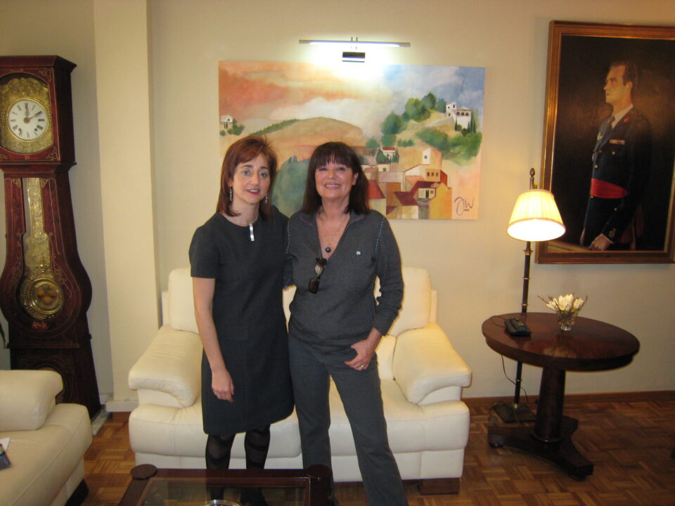 Teresa Rabal visita el Ayuntamiento