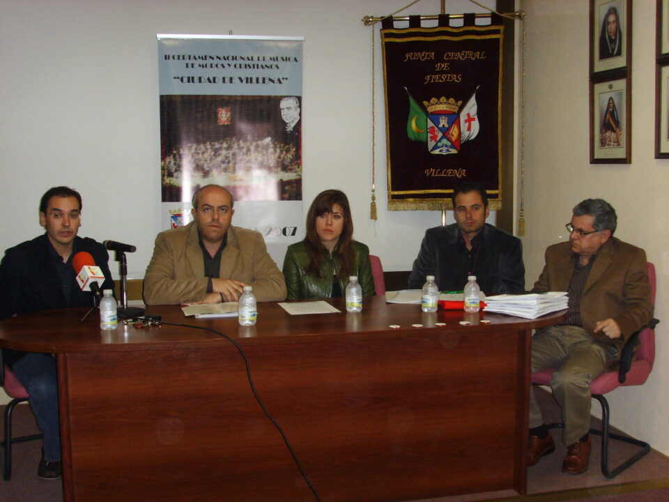 SORTEO DEL II CERTAMEN NACIONAL DE BANDAS DE MUSICA FESTERA CIUDAD DE VILLENA