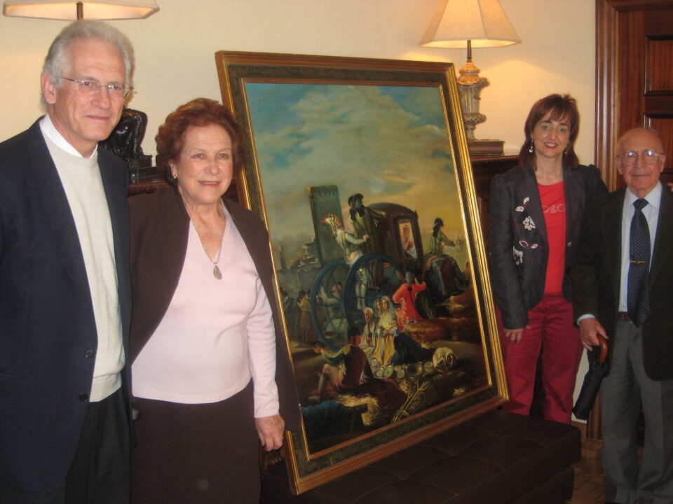 Donación de un cuadro de una ibense copista