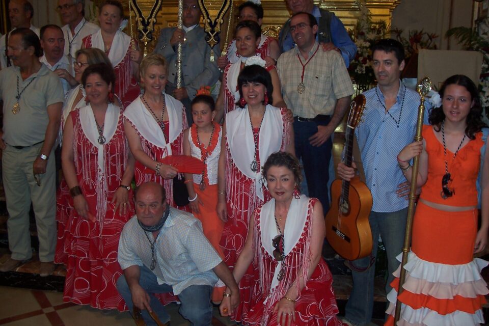 LOS ROCIEROS CELEBRAN LA SABATINA Y CENA DE HERMANDAD