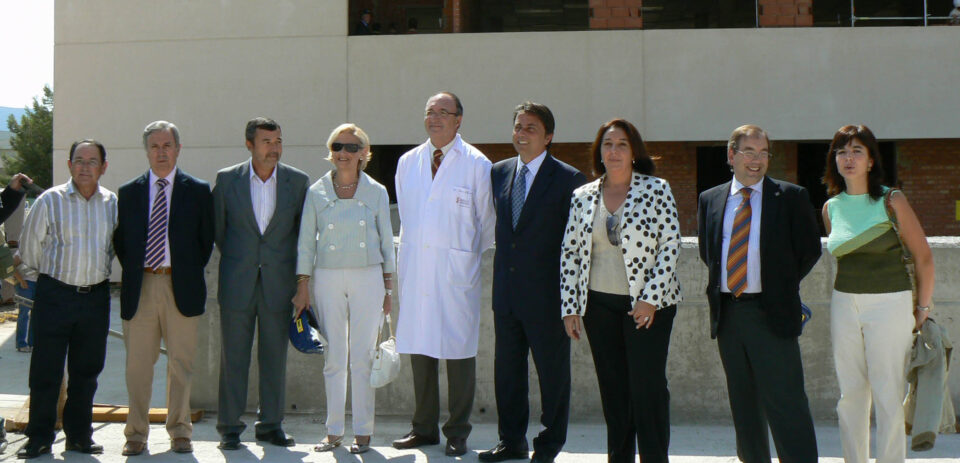 Visita a las obras de la ampliacion del hospital de elda