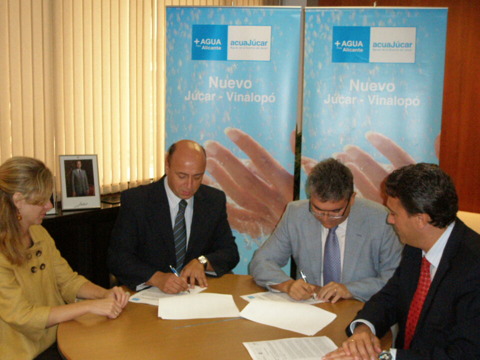 Trasvase Júcar-Vinalopo. Firmado el contrato del tramo E