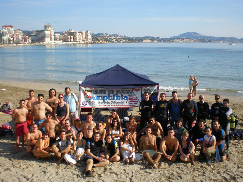 Bautismo de buzeo para ibenses en Calpe