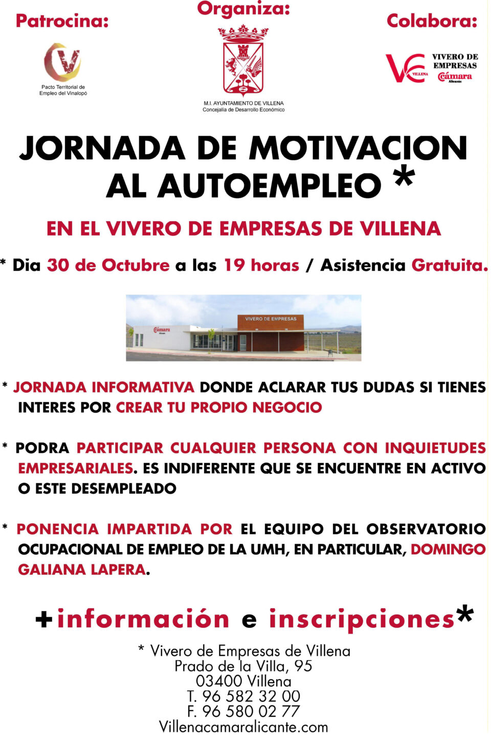 JORNADA DE MOTIVACIÓN PARA EL AUTOEMPLEO
