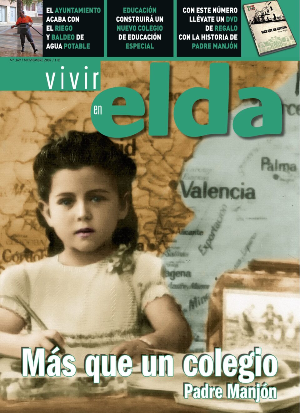 La revista Vivir en Elda regala un documental en formato DVD sobre la historia de Padre Manjón