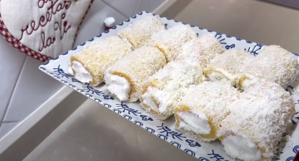 Rellenos de nata y coco