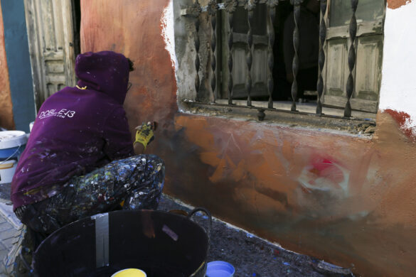 Artenbitrir 2022. Pintura. Manuel R. Sala (@olovideo)