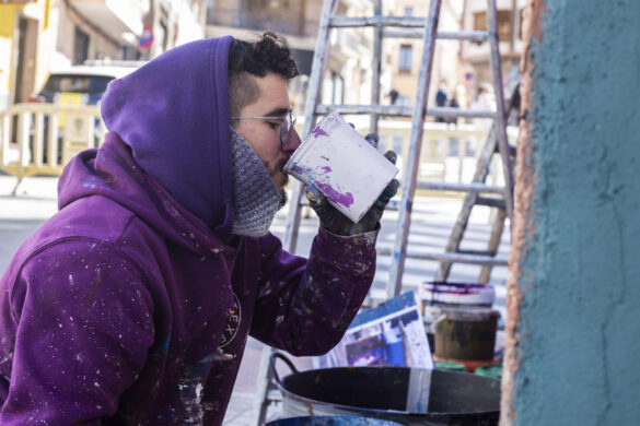 Artenbitrir 2022. Pintura. Manuel R. Sala (@olovideo)