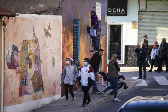 Artenbitrir 2022. Pintura. Manuel R. Sala (@olovideo)