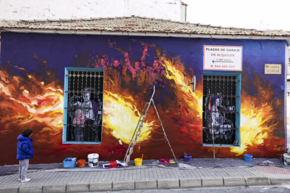 Artenbitrir 2022. Pintura. Manuel R. Sala (@olovideo)