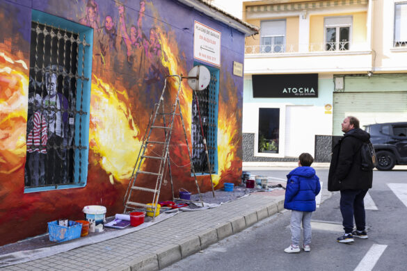 Artenbitrir 2022. Pintura. Manuel R. Sala (@olovideo)