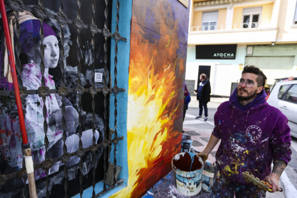 Artenbitrir 2022. Pintura. Manuel R. Sala (@olovideo)