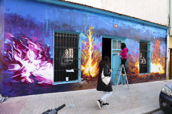 Artenbitrir 2022. Pintura. Manuel R. Sala (@olovideo)