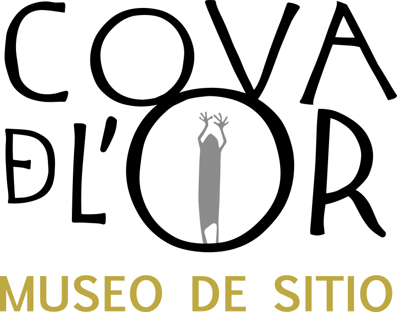 Logotip del jaciment Cova de l'Or a Beniarrés