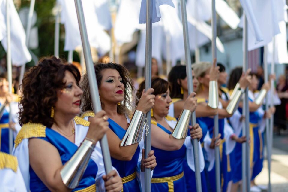 Moros y Cristianos de Elda (Alicante). Entrada bando cristiano.